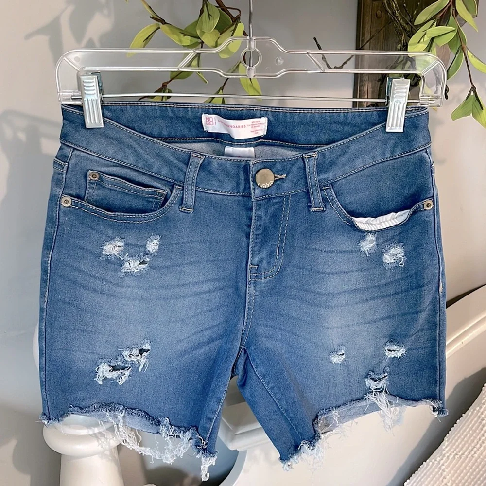 Soft Denim Jean Shorts Cutoffs Stretchy Womens 7